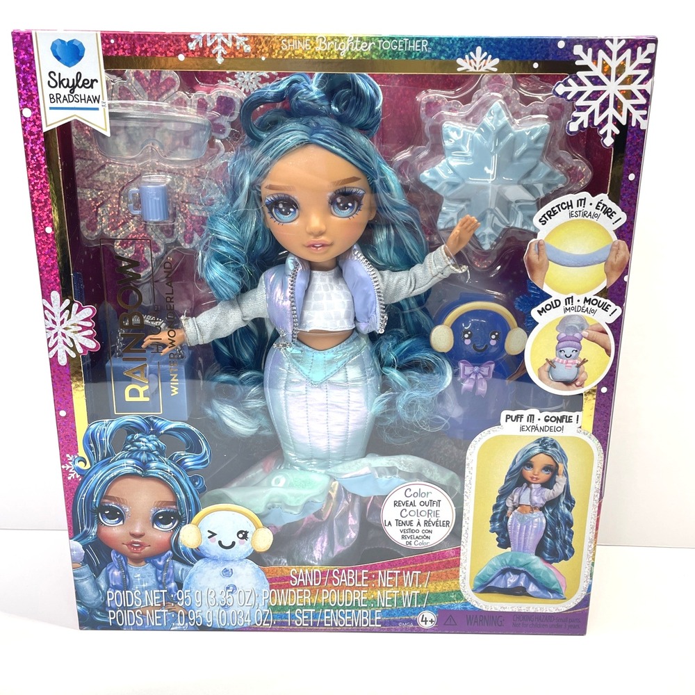 Rainbow High Winter Wonderland Skyler Bradshaw Blue Fashion Doll